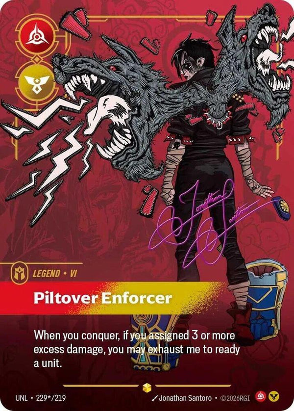 Vi - Piltover Enforcer (Signature) - Riftbound: League of Legends TCG