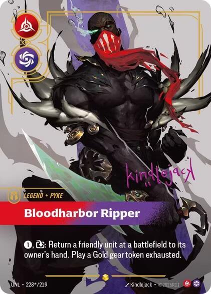 Pyke - Bloodharbor Ripper (Signature) - Riftbound: League of Legends TCG