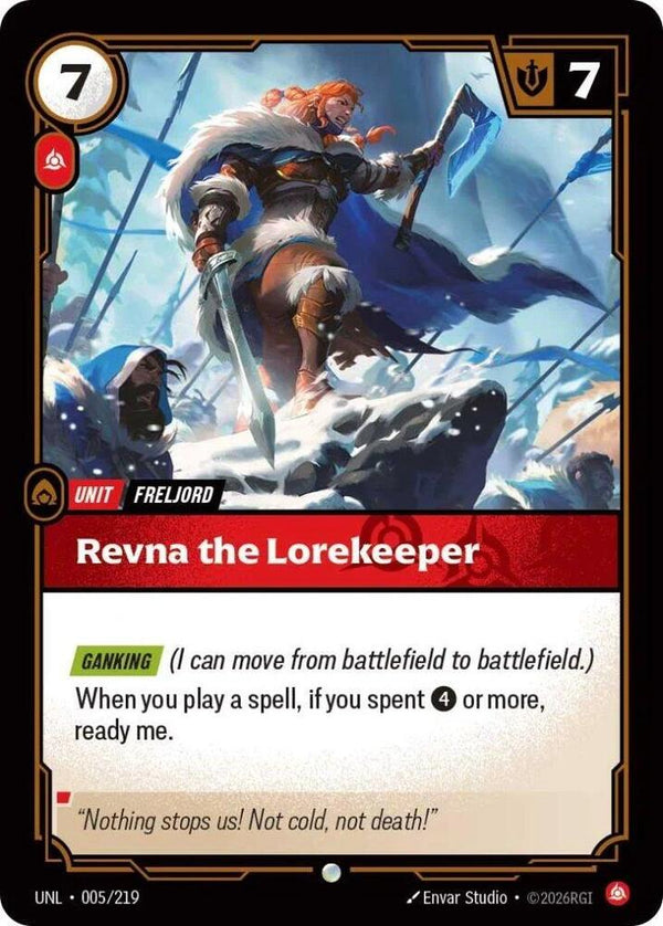 Revna the Lorekeeper - Riftbound: League of Legends TCG