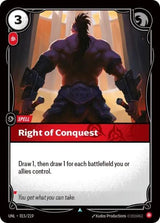 Right of Conquest - Riftbound: League of Legends TCG