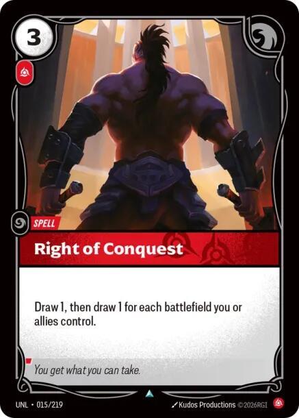 Right of Conquest - Riftbound: League of Legends TCG