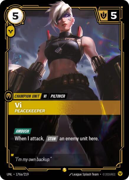 Vi - Peacekeeper (Alternate Art) - Riftbound: League of Legends TCG