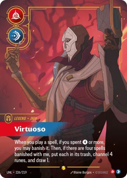 Jhin - Virtuoso (Overnumbered) - Riftbound: League of Legends TCG