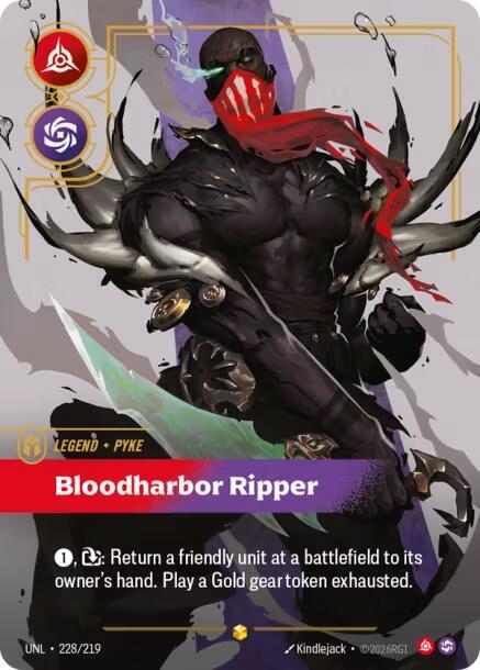 Pyke, Bloodharbor Ripper (Overnumbered) - Riftbound: League of Legends TCG