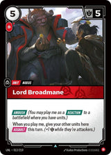Lord Broadmane - Riftbound: League of Legends TCG