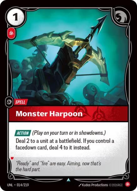 Monster Harpoon - Riftbound: League of Legends TCG
