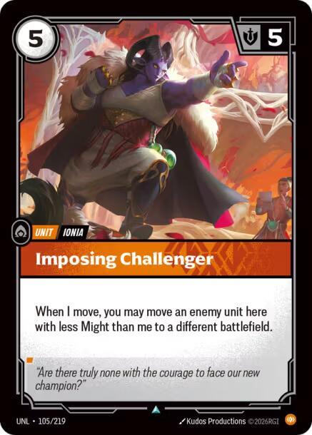 Imposing Challenger - Riftbound: League of Legends TCG