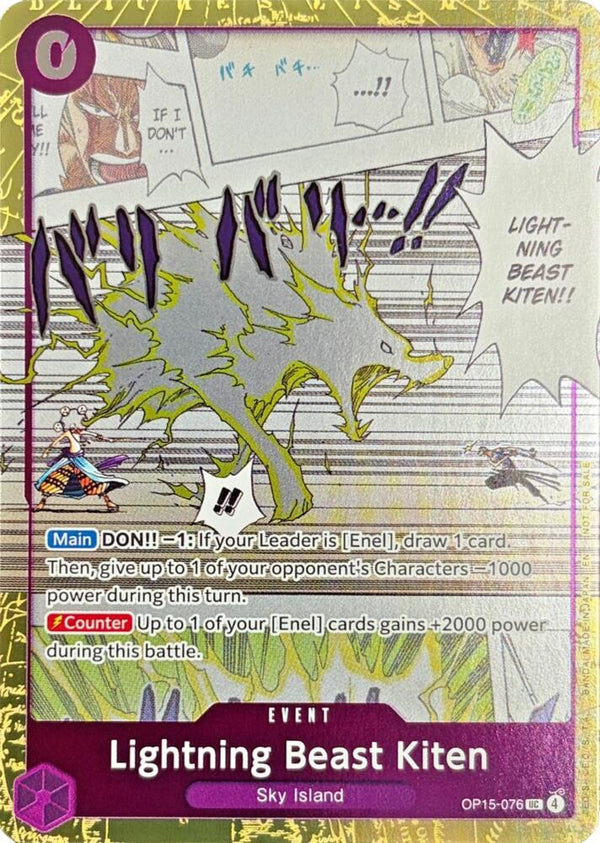 Lightning Beast Kiten (Dash Pack) - One Piece Card Game