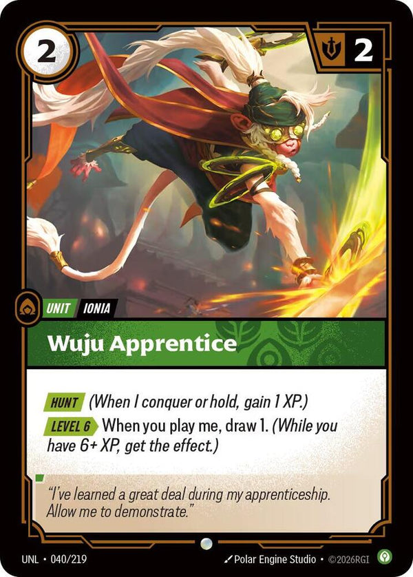 Wuju Apprentice - Riftbound: League of Legends TCG