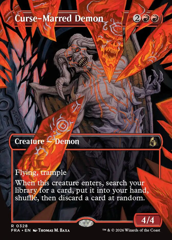 Curse-Marred Demon (Borderless) (FRA 328) - Magic: The Gathering