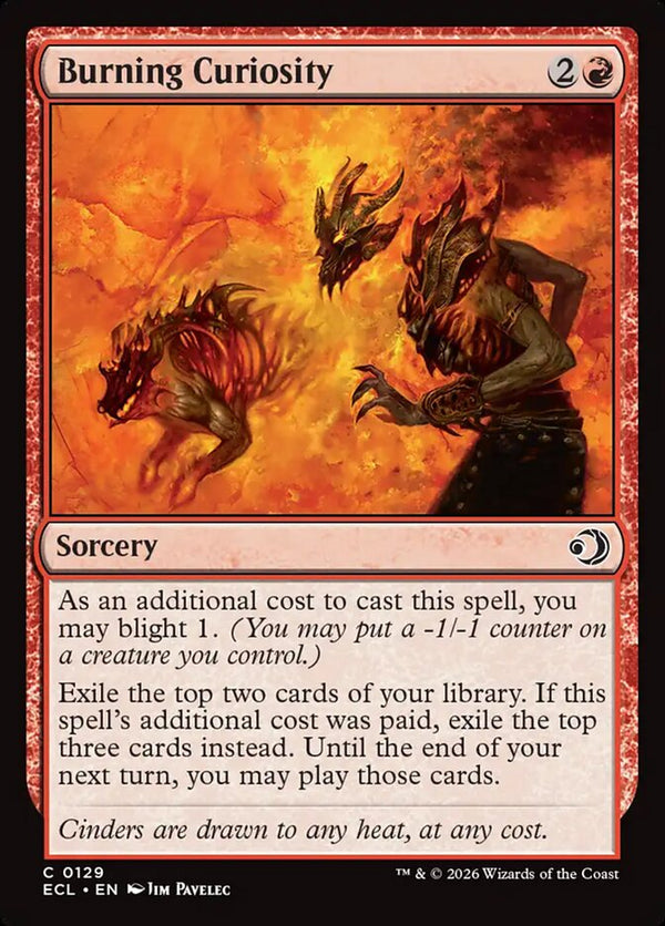 Burning Curiosity - Magic: The Gathering