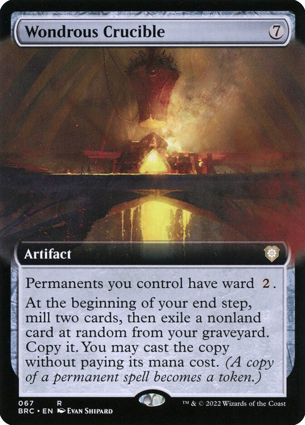 Wondrous Crucible (Extended Art) - Magic: The Gathering
