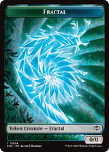 Fractal (0004) // Elemental (0002) Double-Sided Token - Magic: The Gathering