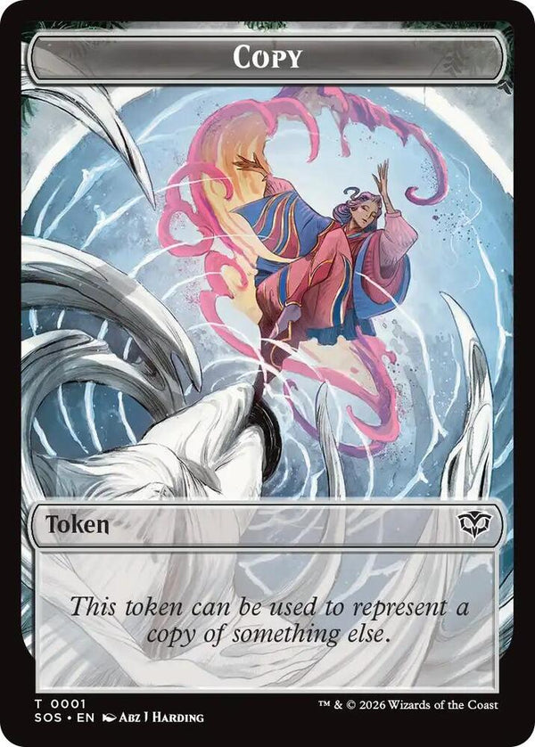 Copy // Spirit (0010) Double-Sided Token - Magic: The Gathering