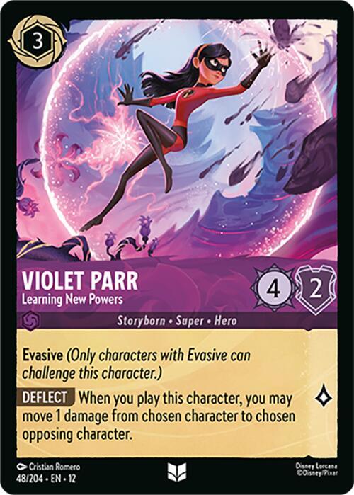 Violet Parr - Learning New Powers - Disney Lorcana