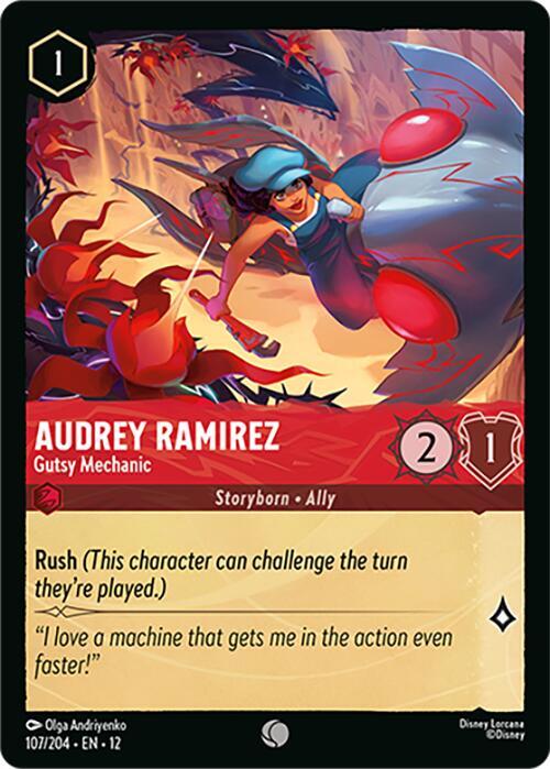 Audrey Ramirez - Gutsy Mechanic - Disney Lorcana