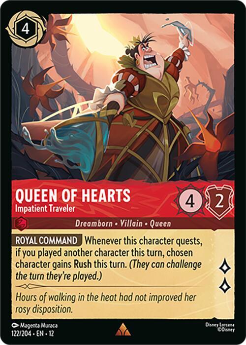 Queen of Hearts - Impatient Traveler - Disney Lorcana