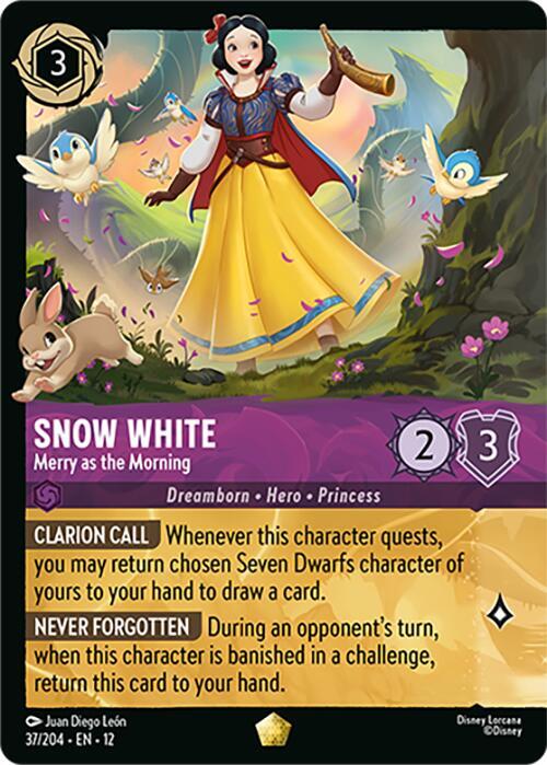 Snow White - Merry as the Morning (Foil) - Disney Lorcana