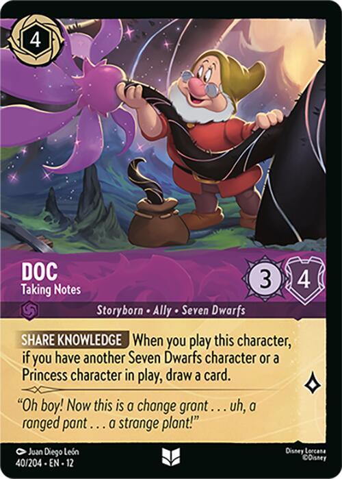 Doc - Taking Notes (Foil) - Disney Lorcana