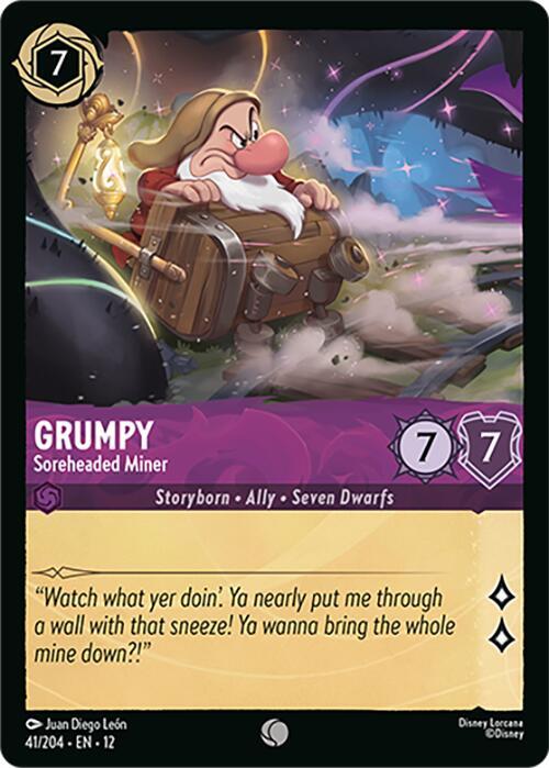 Grumpy - Soreheaded Miner - Disney Lorcana