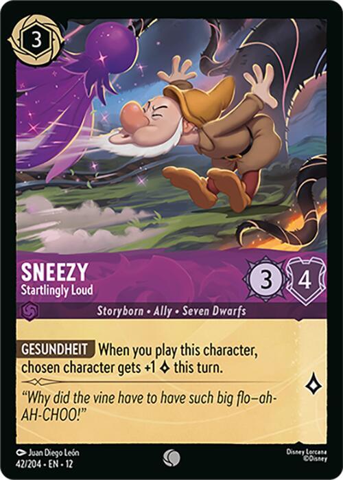 Sneezy - Startlingly Loud - Disney Lorcana