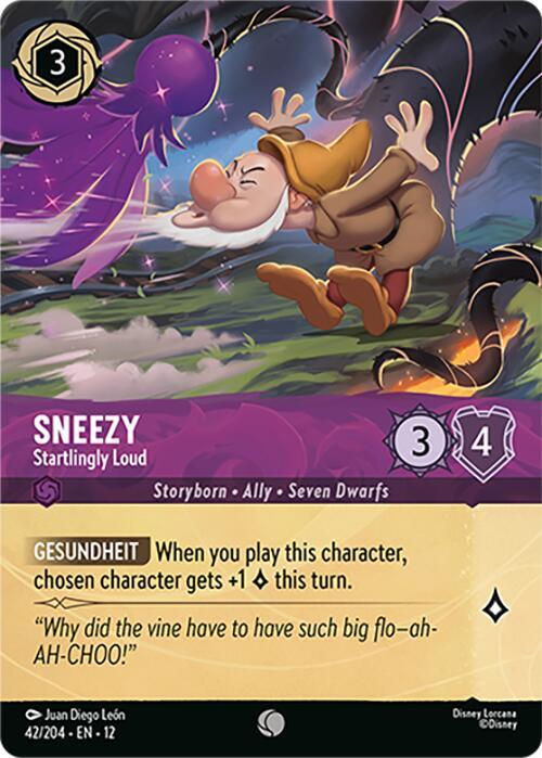 Sneezy - Startlingly Loud (Foil) - Disney Lorcana