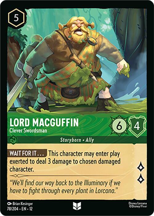 Lord MacGuffin - Clever Swordsman - Disney Lorcana