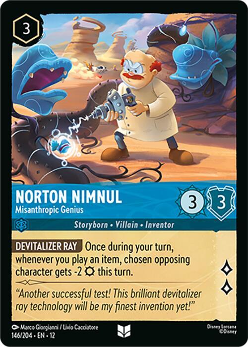 Norton Nimnul - Misanthropic Genius - Disney Lorcana