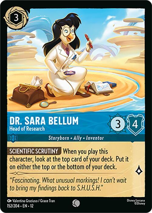 Dr. Sara Bellum - Head of Research - Disney Lorcana