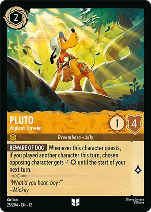 Pluto - Vigilant Traveler - Disney Lorcana