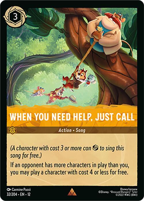 When You Need Help, Just Call - Disney Lorcana