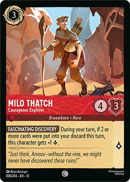 Milo Thatch - Courageous Explorer - Disney Lorcana