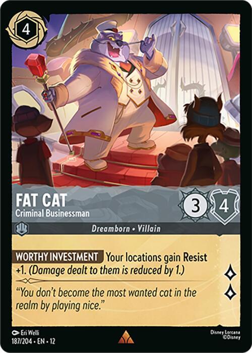 Fat Cat - Criminal Businessman - Disney Lorcana