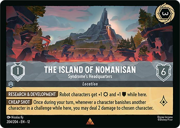 The Island of Nomanisan - Syndrome's Headquarters - Disney Lorcana