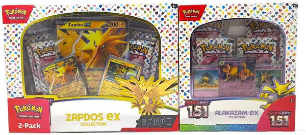 Costco Scarlet & Violet 151 Zapdos ex & Alakazam ex Bundle - Pokémon
