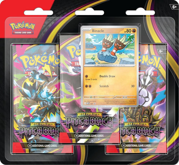 Pitch Black 3-Pack Blister [Binacle] - Pokémon