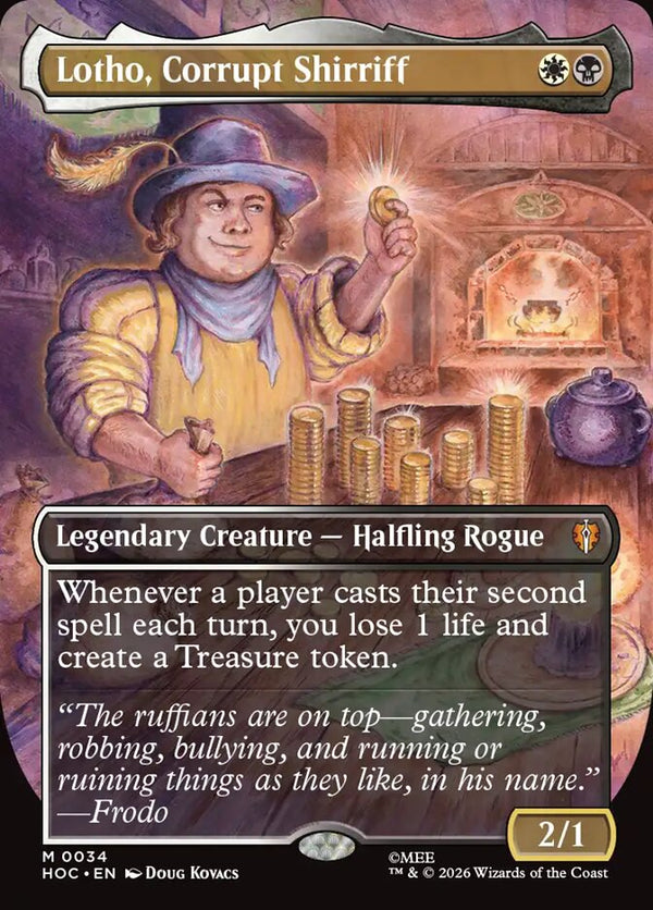 Lotho, Corrupt Shirriff (Borderless) - Magic: The Gathering