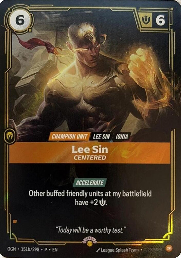 Lee Sin - Centered - Riftbound: League of Legends TCG