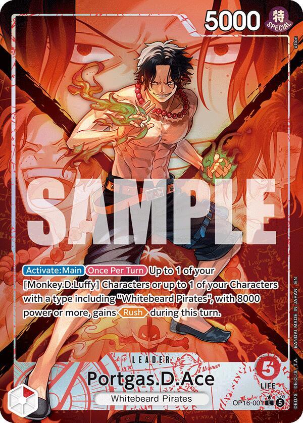 Portgas.D.Ace (001) (Alternate Art) - One Piece Card Game