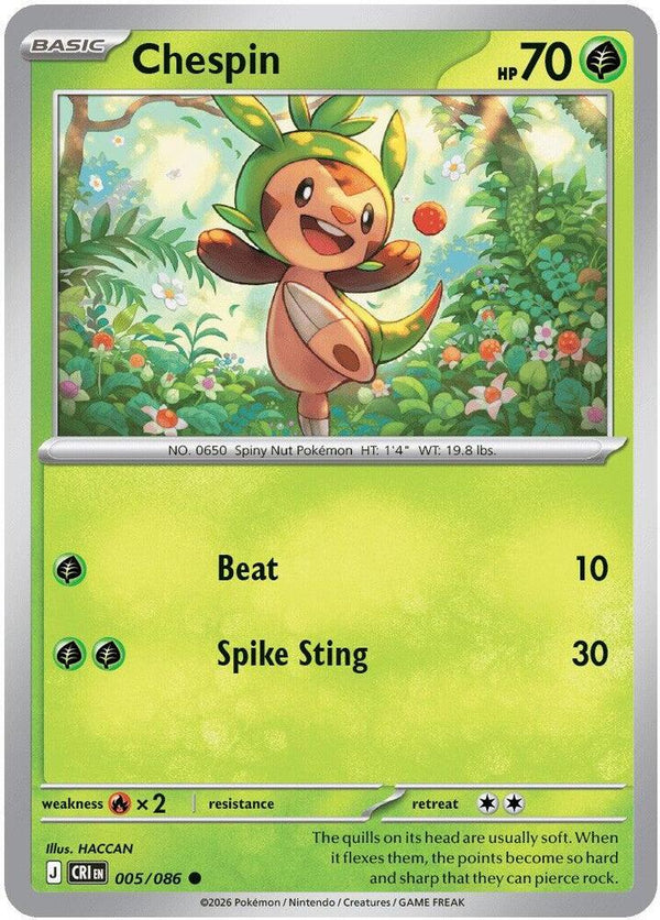 Chespin - 005/086 - Pokémon