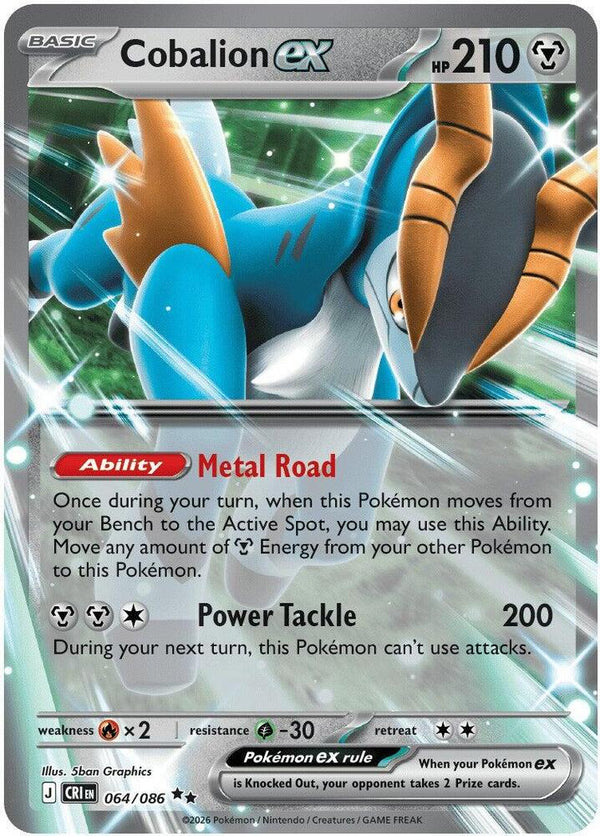 Cobalion ex - 064/086 - Pokémon
