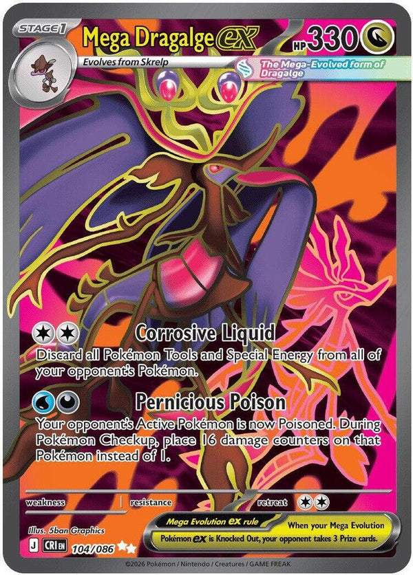 Mega Dragalge ex - 104/086 - Pokémon