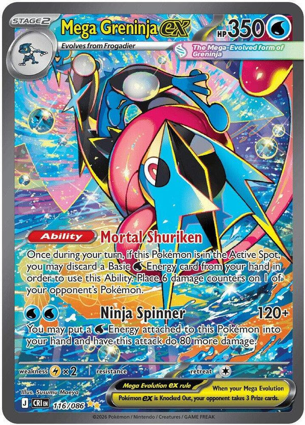 Mega Greninja ex - 116/086 - Pokémon