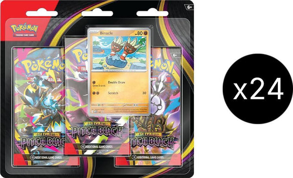Pitch Black 3-Pack Blister Case - Pokémon