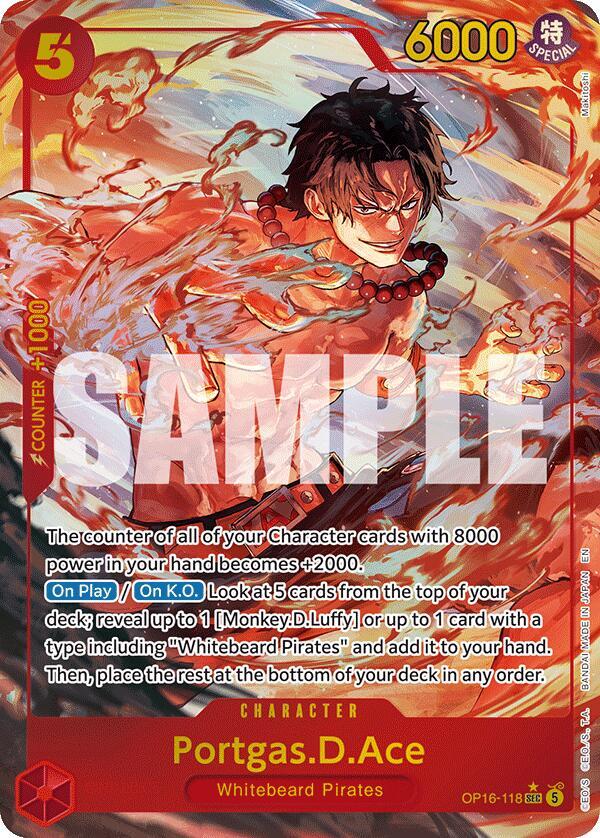 Portgas.D.Ace (118) (Alternate Art) - One Piece Card Game