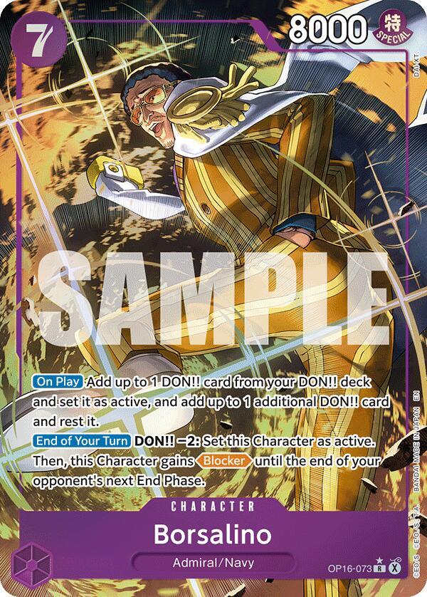 Borsalino (Alternate Art) - One Piece Card Game