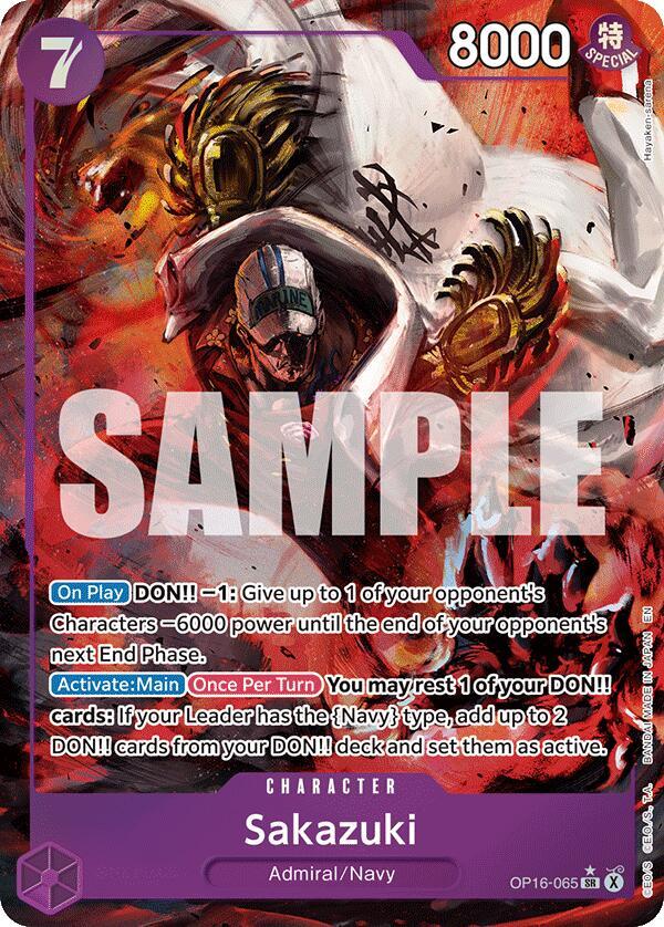 Sakazuki (Alternate Art) - One Piece Card Game