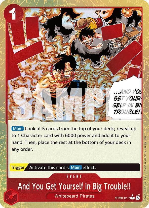 And You Get Yourself in Big Trouble!! (Parallel) - One Piece Card Game