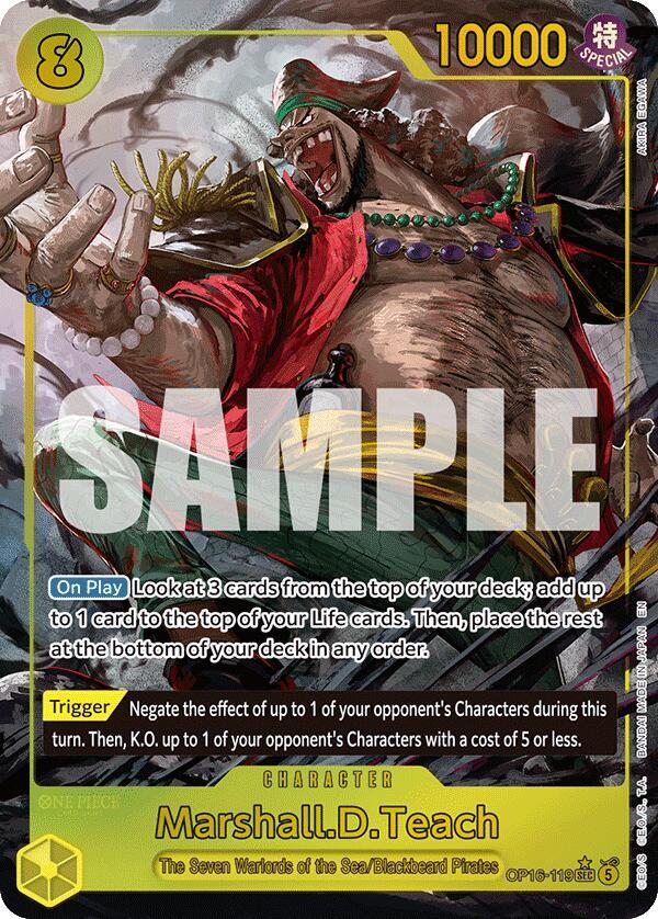 Marshall.D.Teach (119) (Alternate Art) - One Piece Card Game
