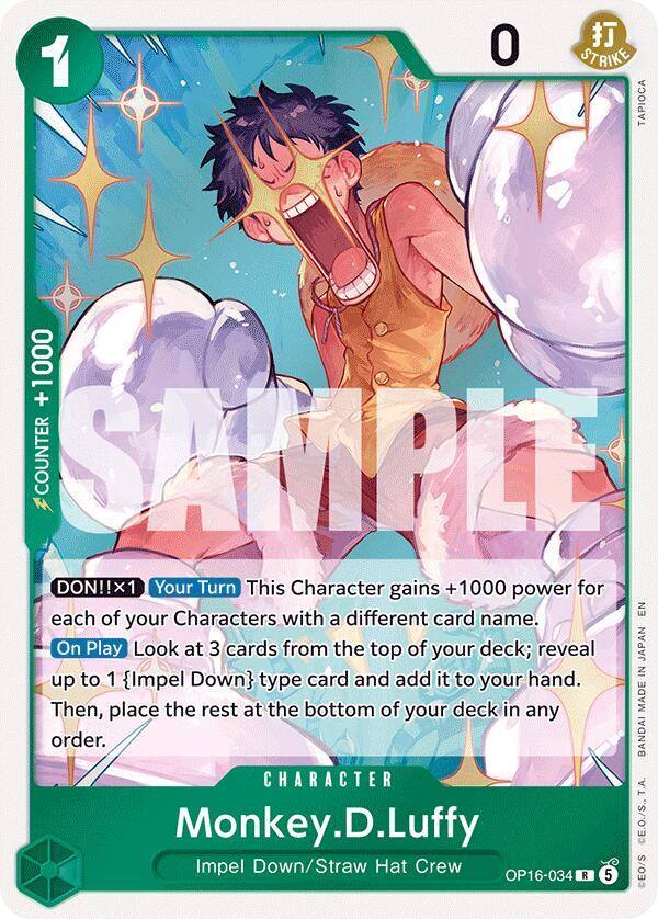 Monkey.D.Luffy (034) - One Piece Card Game